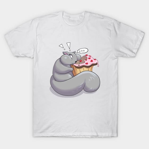 Chubby Squirrel T-Shirt by AndyMcFly